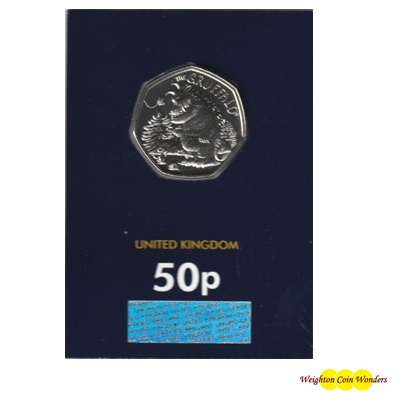 2019 BU 50p Coin (Card) - The Gruffalo & Brown Mouse